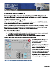 Enhancing User Experience: Colmac Coil HygenAir™ A+H Hygienic Air Handler Controller Interface Designed to ANSI/ISA-101.01-2015 Standards