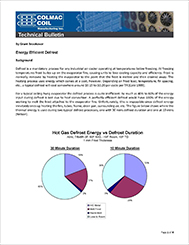 Energy Efficient Defrost