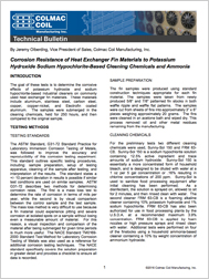 Corrosion Resistance Of Heat Exchanger Fin Materials Thumbnail