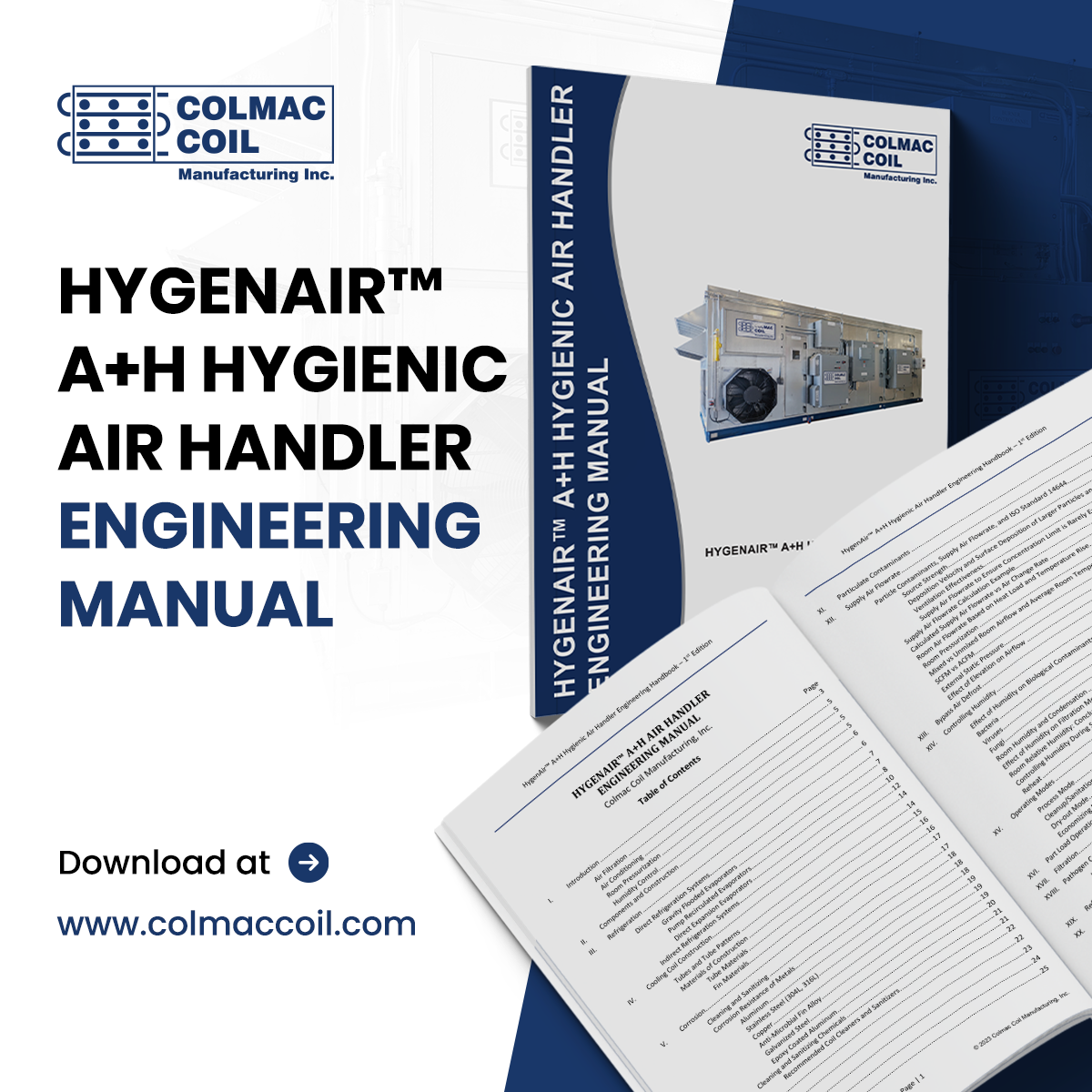 HygenAir™ Hygienic Air Handler Engineering Manual is Now Available