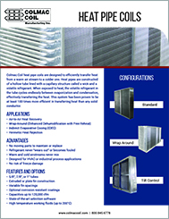 New Working Fluids for Colmac Coil Heat Pipes